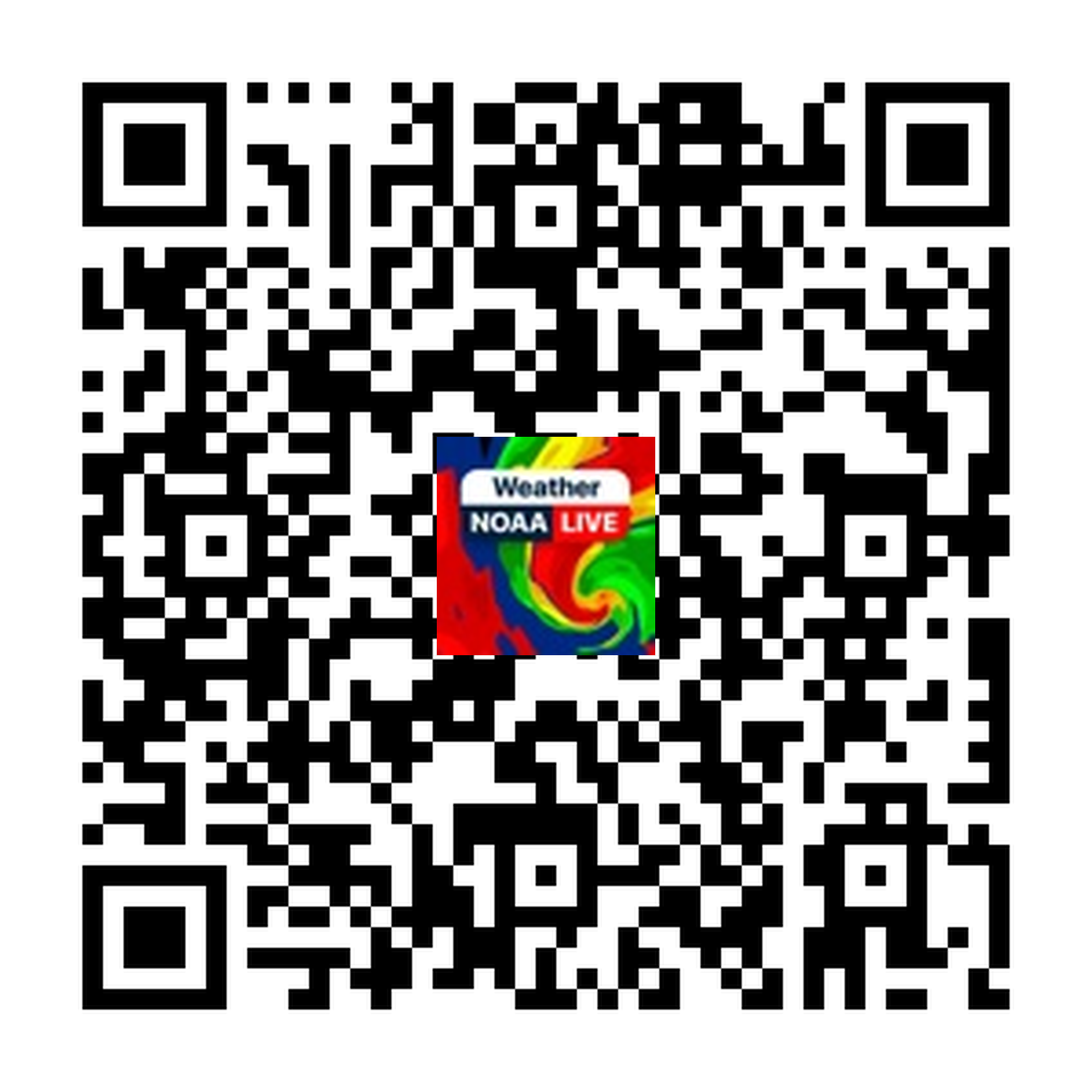 QR code to install the NOAA Weather Live app